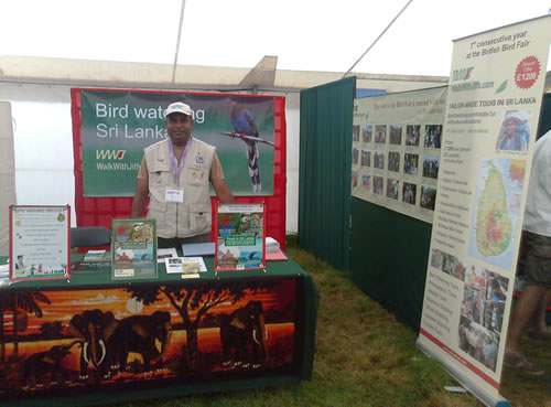 Walk With Jith Stand at British Bird Watching Fair 2012